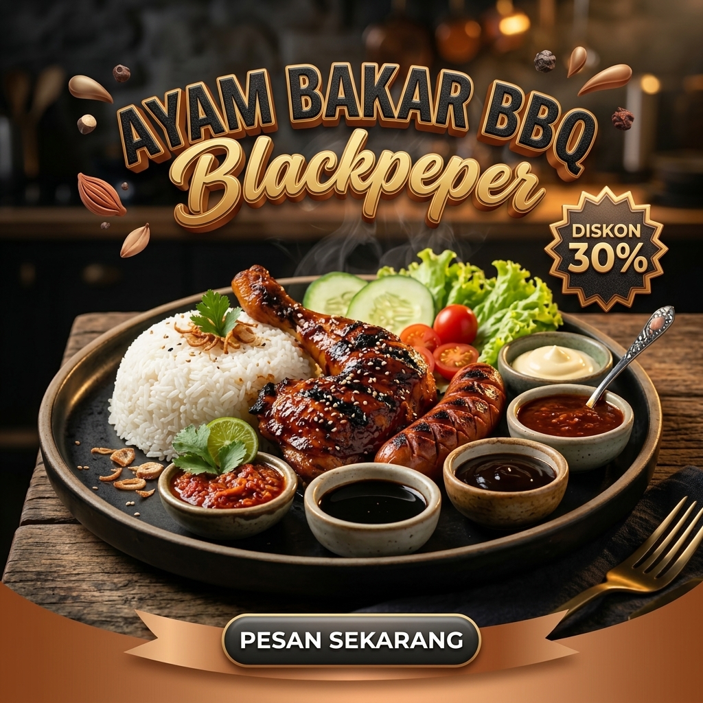 EVO 03 - AYAM BAKAR BBQ BLACKPEPER