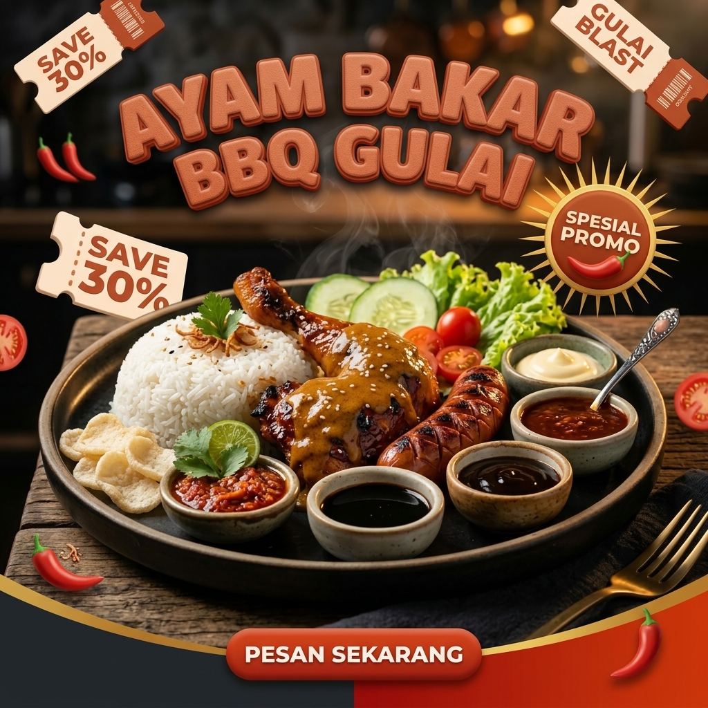 EVO 10 - AYAM BAKAR BBQ GULAI