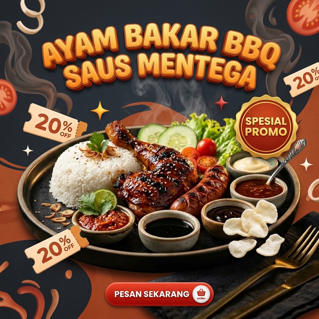 EVO 07 - AYAM BAKAR BBQ SAUS MENTEGA